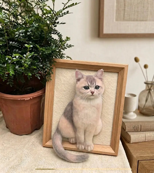 Framed Pet Portrait-Cat