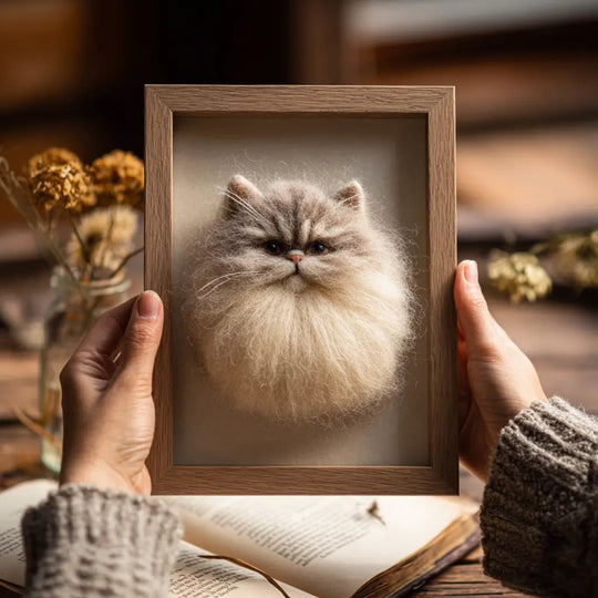Framed Pet Portrait-Cat