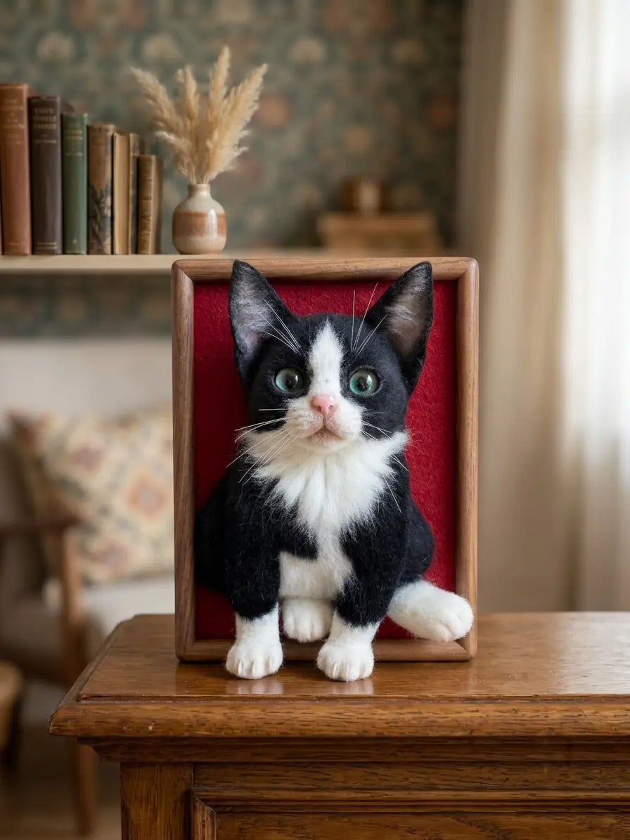 Framed Pet Portrait-Cat